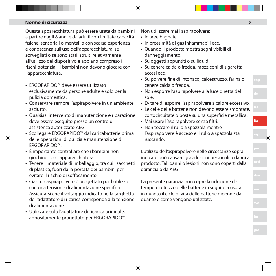 AEG AG3002 User Manual | Page 9 / 44