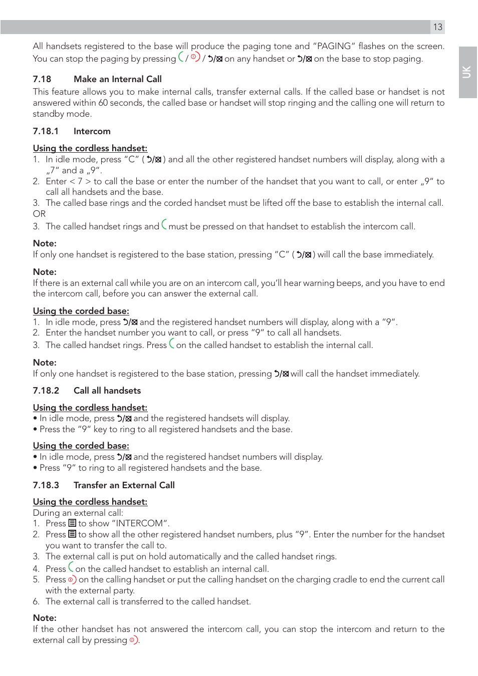 AEG Voxtel D215 combo User Manual | Page 13 / 36