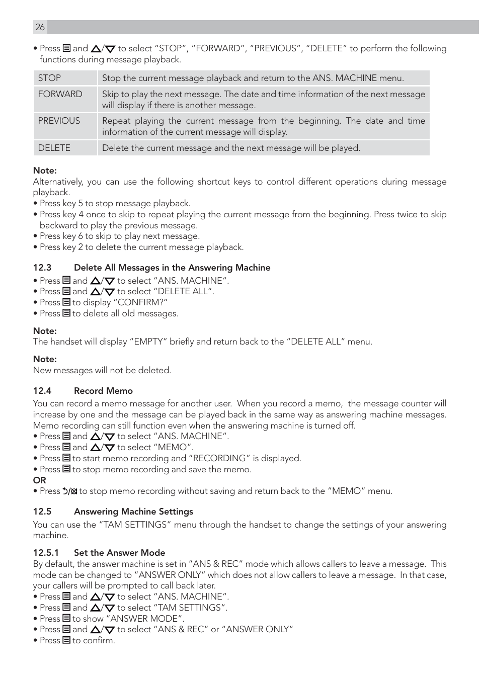 AEG Voxtel D215 combo User Manual | Page 26 / 36