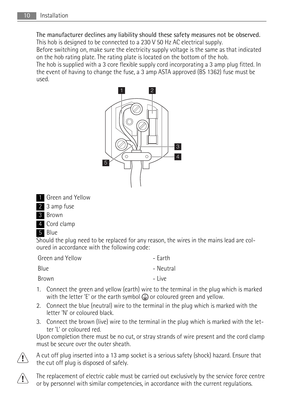AEG HG995440NB User Manual | Page 10 / 24