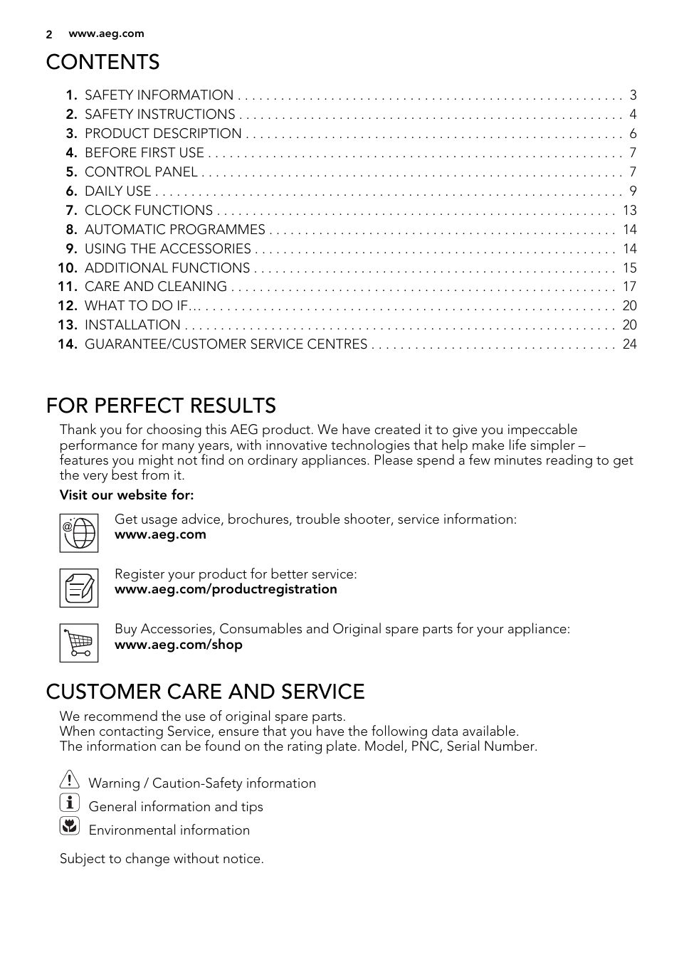 AEG MCD3881E-M User Manual | Page 2 / 28