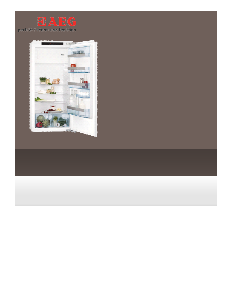AEG SKZ71800F0 User Manual | 2 pages
