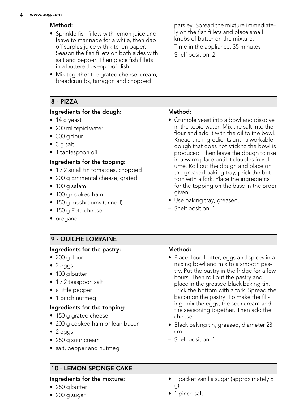 AEG BP8314001M User Manual | Page 4 / 12