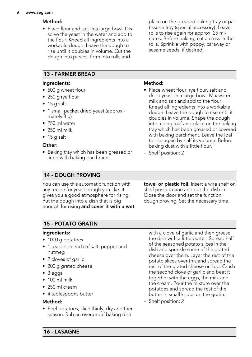 AEG BP8314001M User Manual | Page 6 / 12