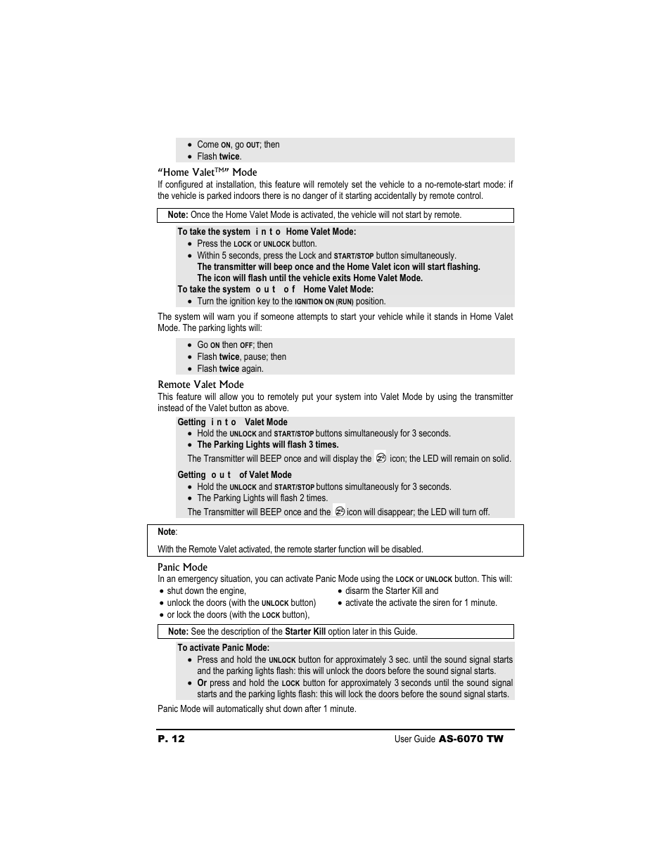 Autostart AS-6070 TW User Manual | Page 12 / 16