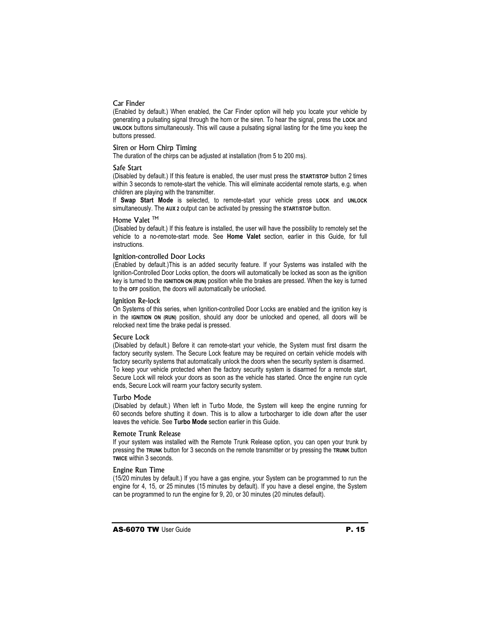 Autostart AS-6070 TW User Manual | Page 15 / 16