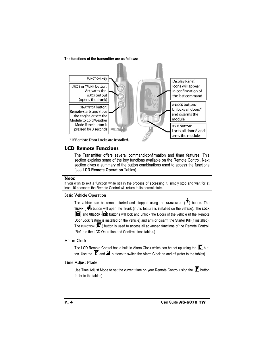 Autostart AS-6070 TW User Manual | Page 4 / 16