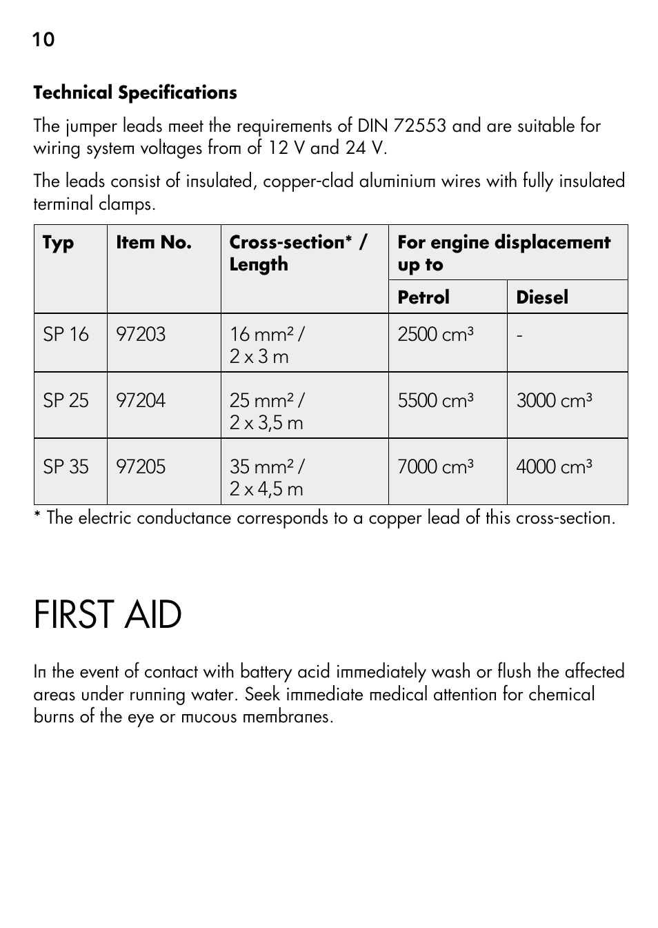 First aid | AEG S User Manual | Page 10 / 40