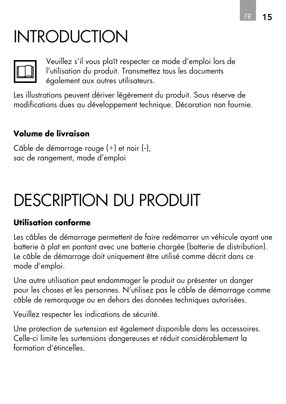 Introduction, Description du produit | AEG S User Manual | Page 15 / 40