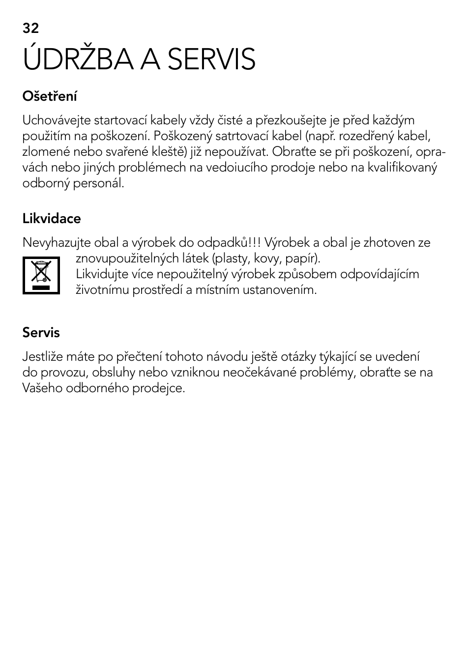 Údržba a servis | AEG S User Manual | Page 32 / 40