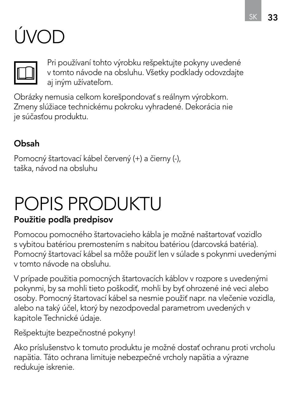 Úvod, Popis produktu | AEG S User Manual | Page 33 / 40