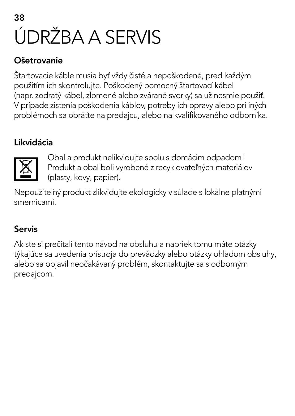 Údržba a servis | AEG S User Manual | Page 38 / 40