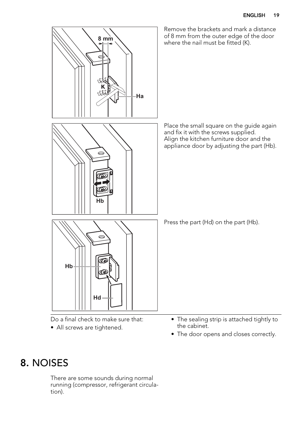 Noises | AEG SCS71800F0 User Manual | Page 19 / 24