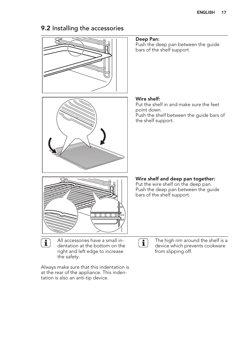 2 installing the accessories | AEG KS8400501M User Manual | Page 17 / 52