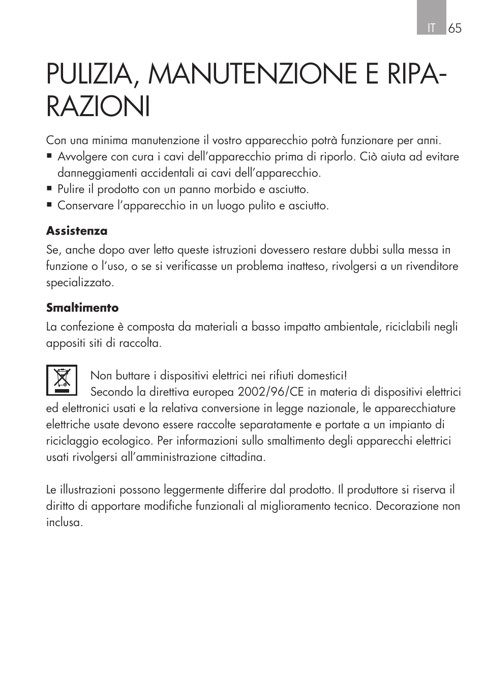 Pulizia, manutenzione e ripa- razioni | AEG Cockpit-Camera GF 25 User Manual | Page 65 / 100
