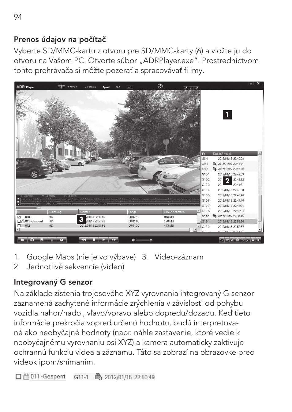 AEG Cockpit-Camera GF 25 User Manual | Page 94 / 100