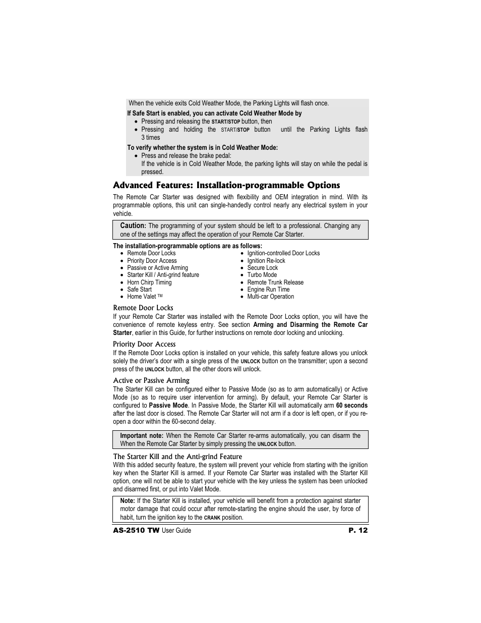Autostart AS-2510 TW User Manual | Page 12 / 14