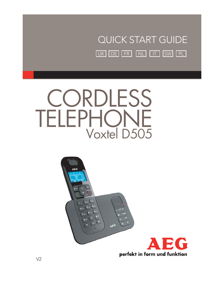 AEG Voxtel D505 User Manual | 150 pages