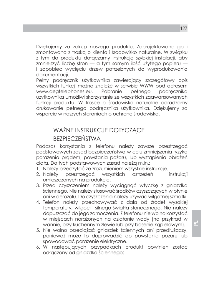 1bo nie jest nam wszystko jedno | AEG Voxtel D505 User Manual | Page 127 / 150