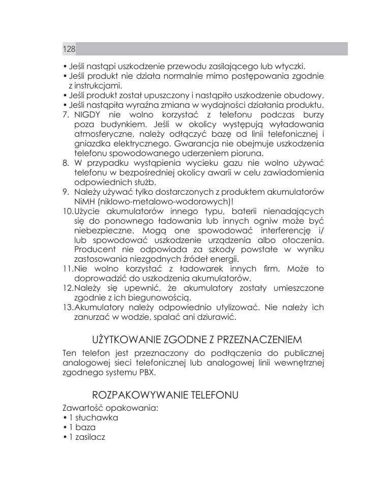 AEG Voxtel D505 User Manual | Page 128 / 150