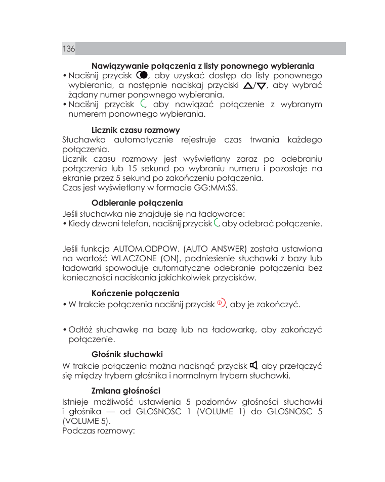 AEG Voxtel D505 User Manual | Page 136 / 150