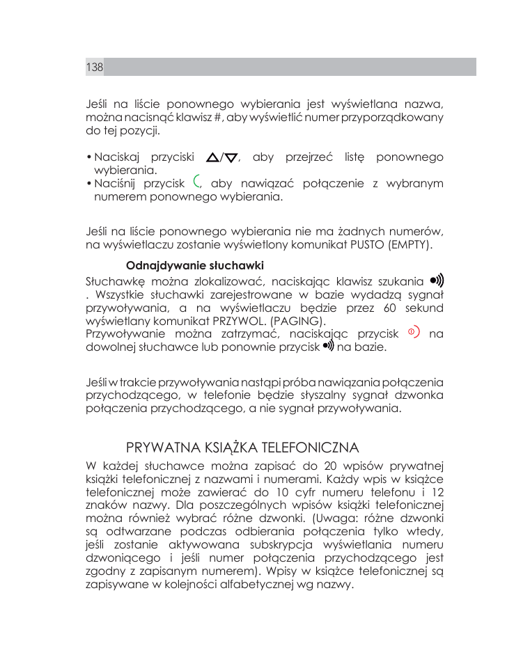 AEG Voxtel D505 User Manual | Page 138 / 150