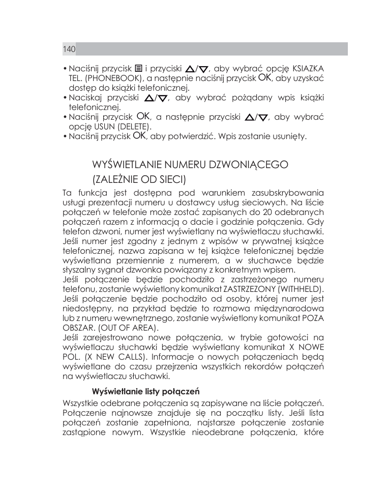 AEG Voxtel D505 User Manual | Page 140 / 150