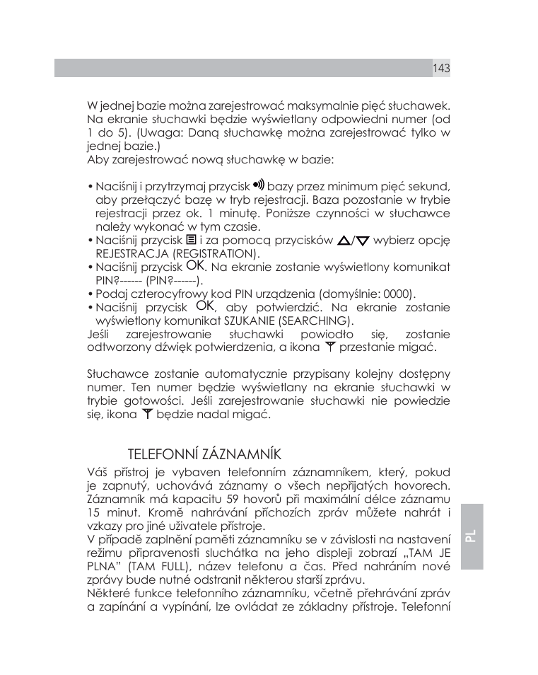 AEG Voxtel D505 User Manual | Page 143 / 150