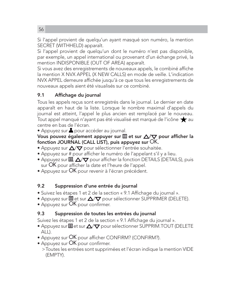 AEG Voxtel D505 User Manual | Page 56 / 150