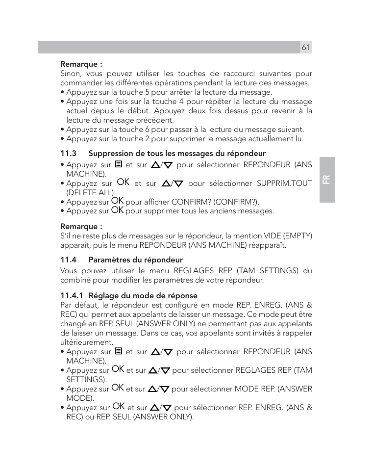 AEG Voxtel D505 User Manual | Page 61 / 150