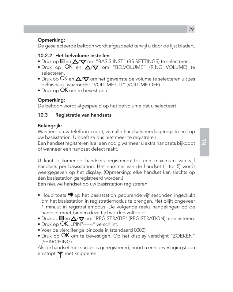AEG Voxtel D505 User Manual | Page 79 / 150