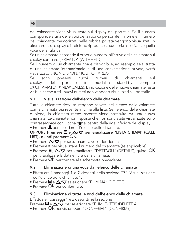 AEG Voxtel D505 User Manual | Page 98 / 150