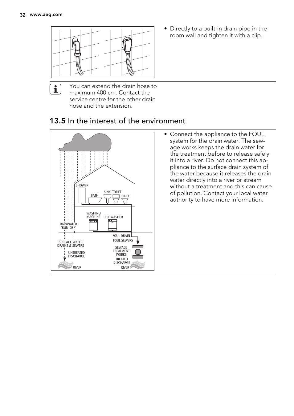 5 in the interest of the environment | AEG L61470BI User Manual | Page 32 / 36