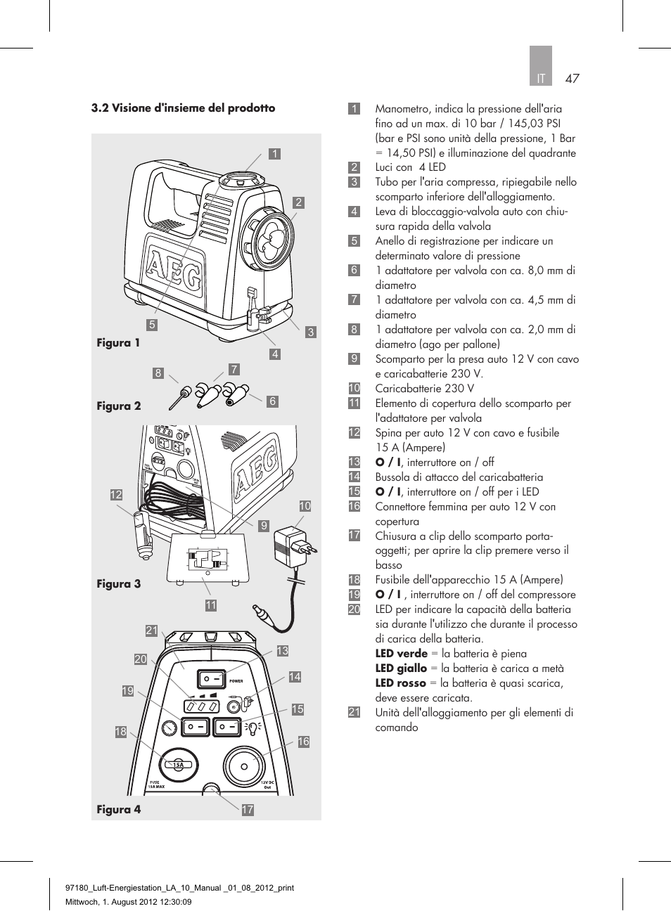 47 it | AEG AIR AND POWER STATION LA 10 User Manual | Page 47 / 80