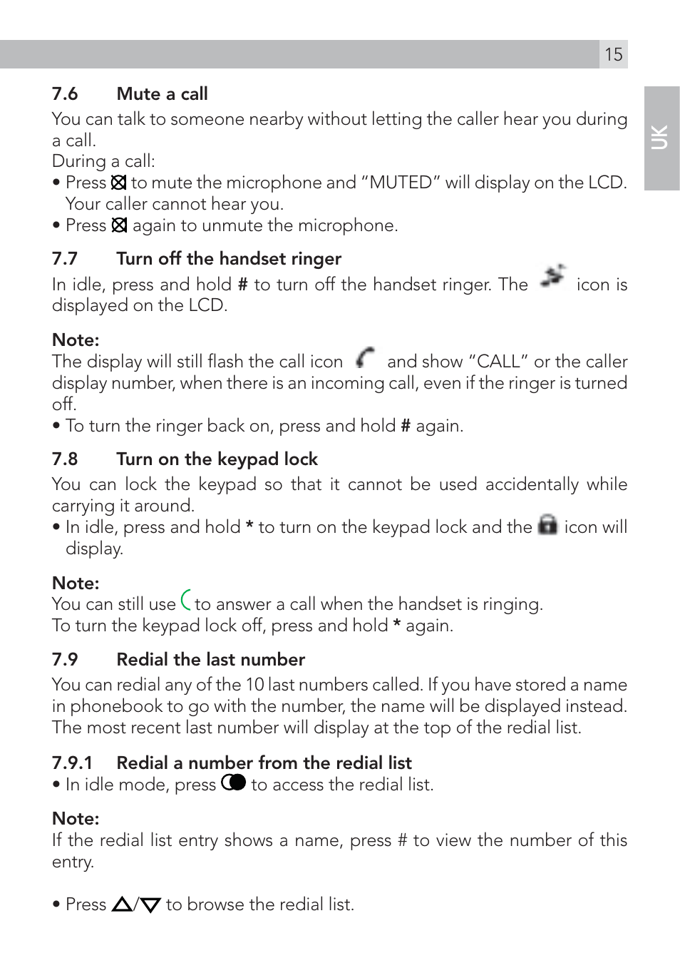 AEG Voxtel D235 User Manual | Page 15 / 42