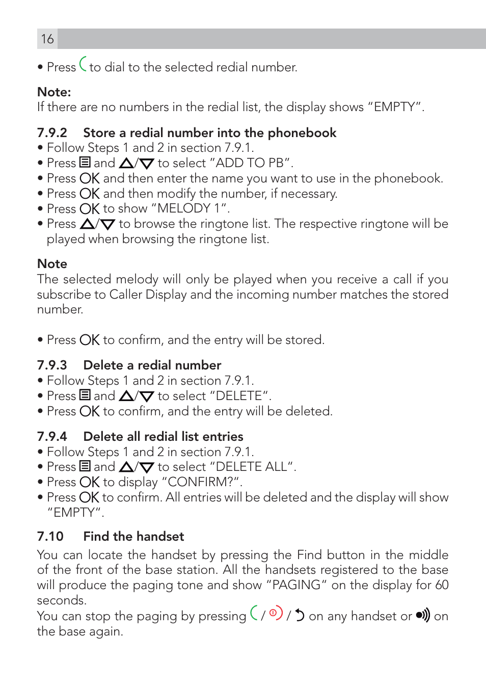 AEG Voxtel D235 User Manual | Page 16 / 42
