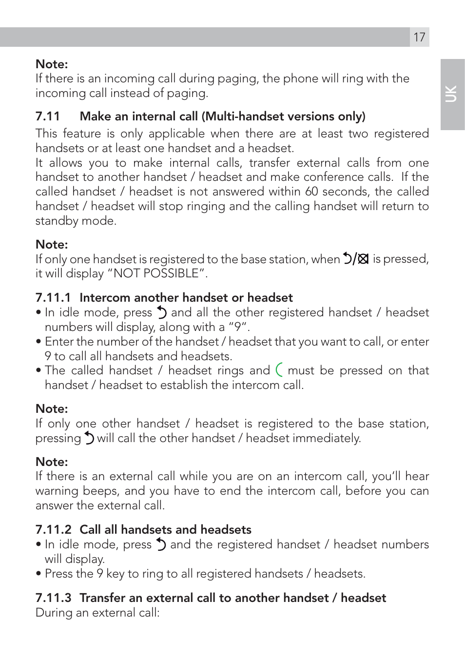 AEG Voxtel D235 User Manual | Page 17 / 42