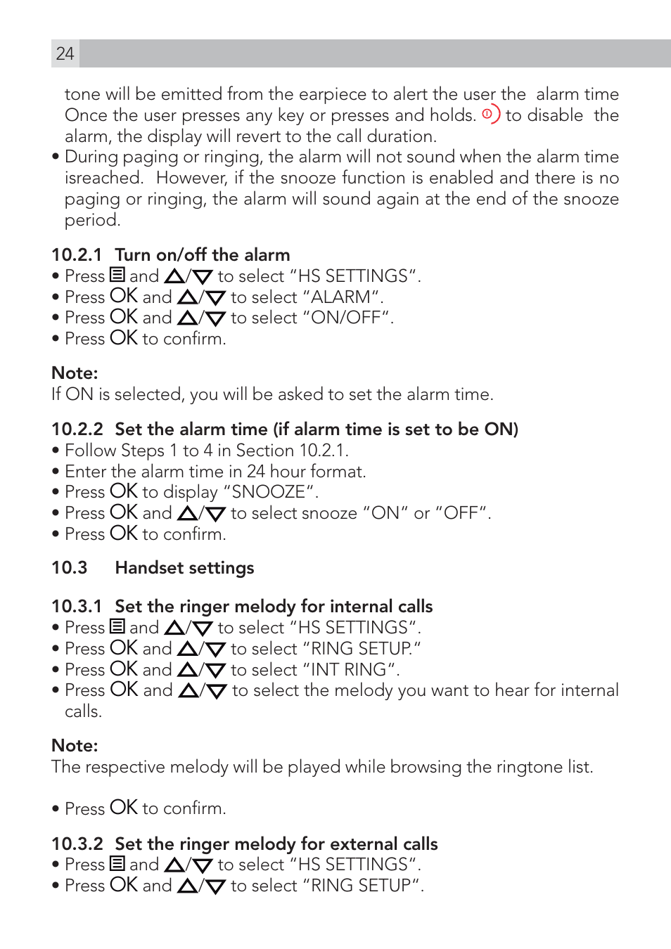 AEG Voxtel D235 User Manual | Page 24 / 42