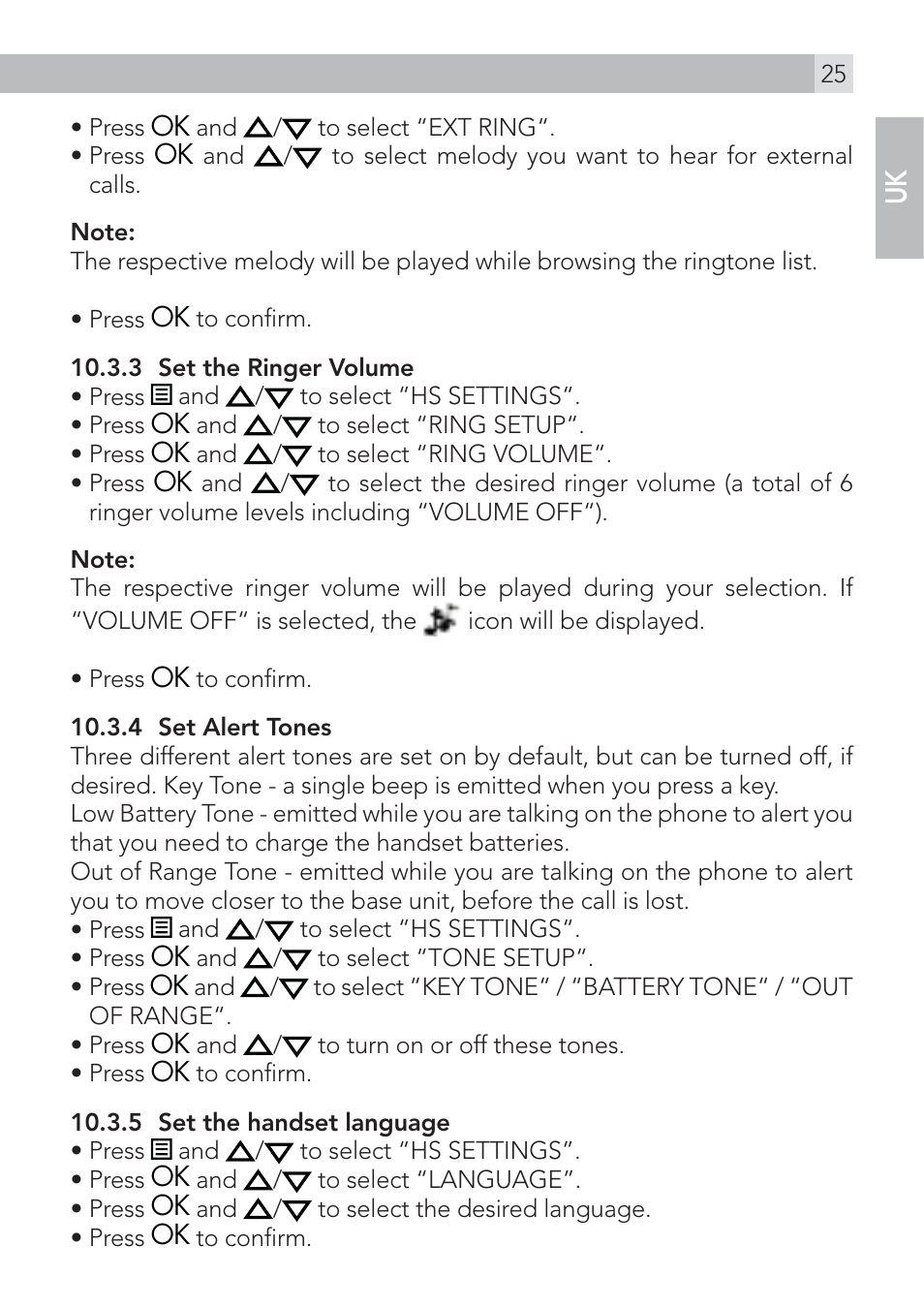 AEG Voxtel D235 User Manual | Page 25 / 42