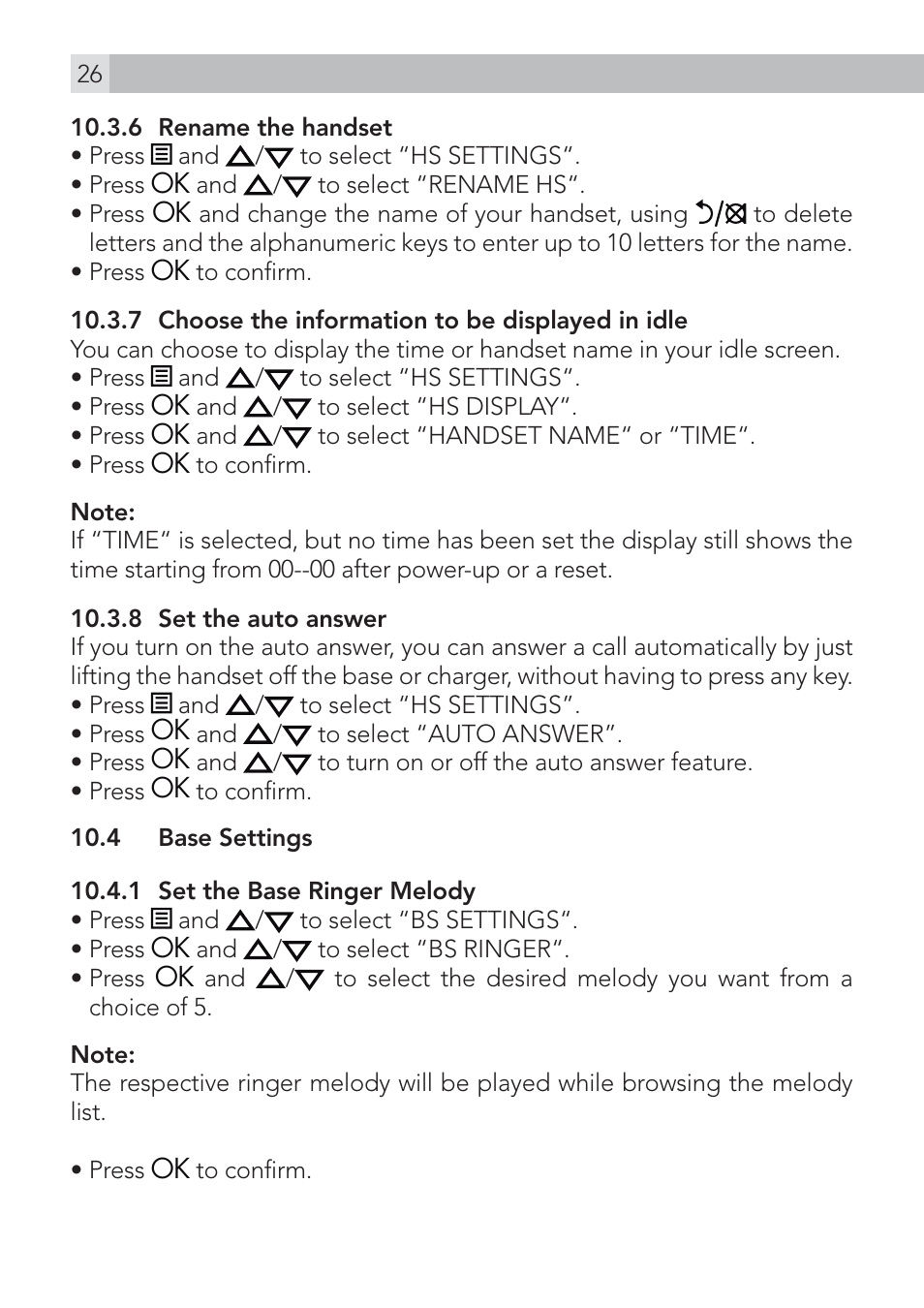 AEG Voxtel D235 User Manual | Page 26 / 42