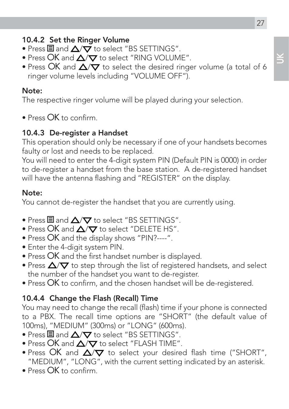 AEG Voxtel D235 User Manual | Page 27 / 42