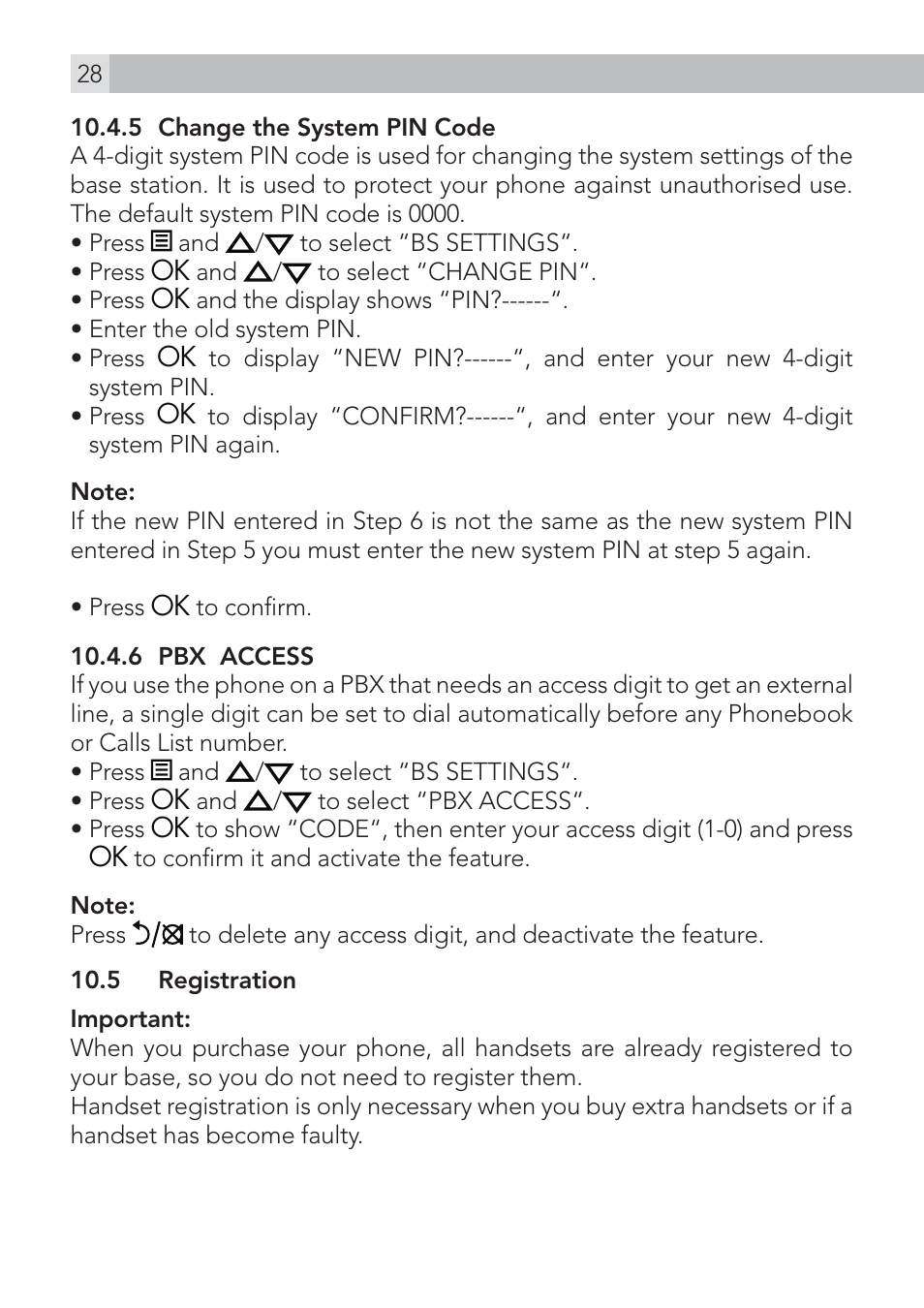 AEG Voxtel D235 User Manual | Page 28 / 42