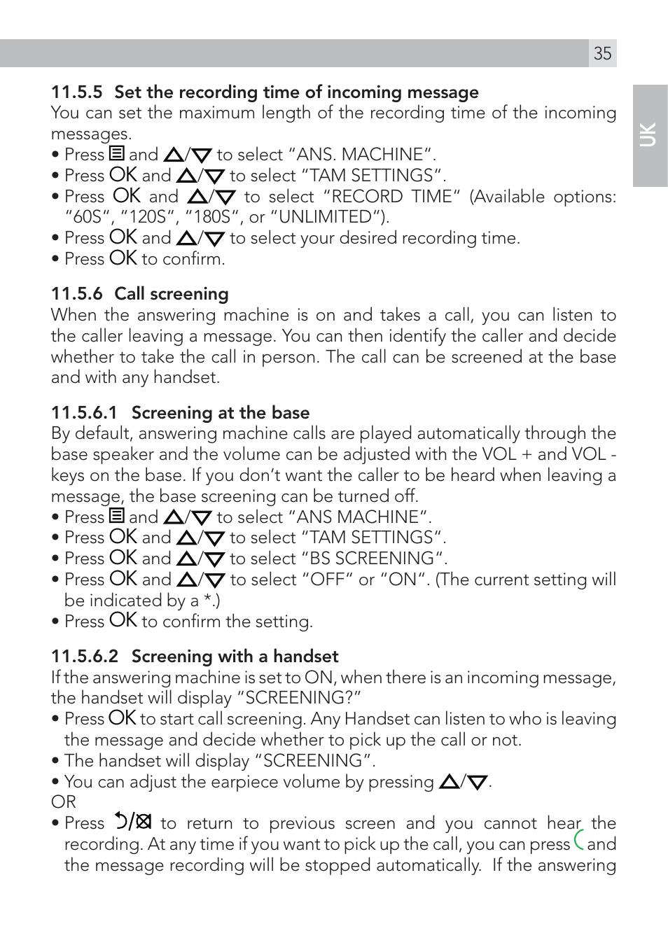 AEG Voxtel D235 User Manual | Page 35 / 42