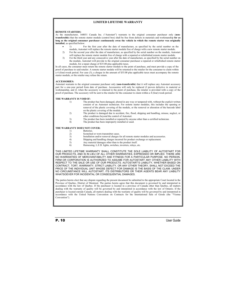 Autostart AS-1785i SH User Manual | Page 10 / 10