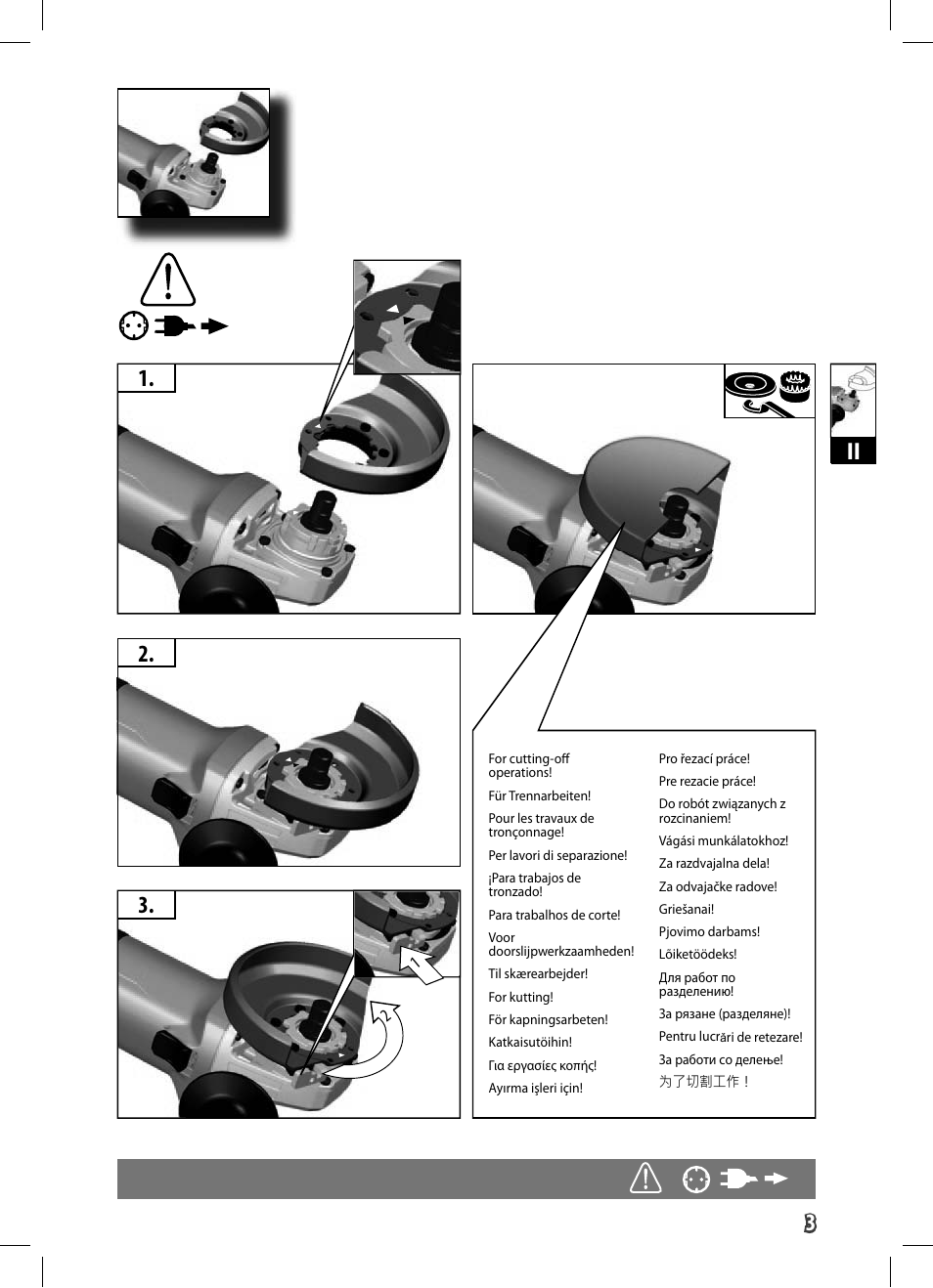 3ii 1. 2. 3 | AEG WS 9-125 User Manual | Page 5 / 119