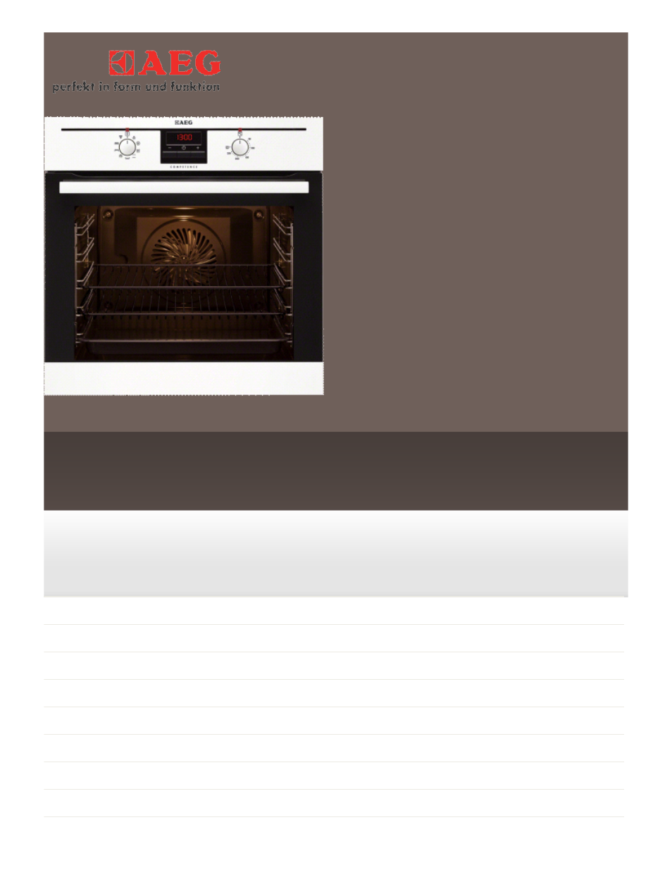AEG BE2003021M User Manual | 2 pages