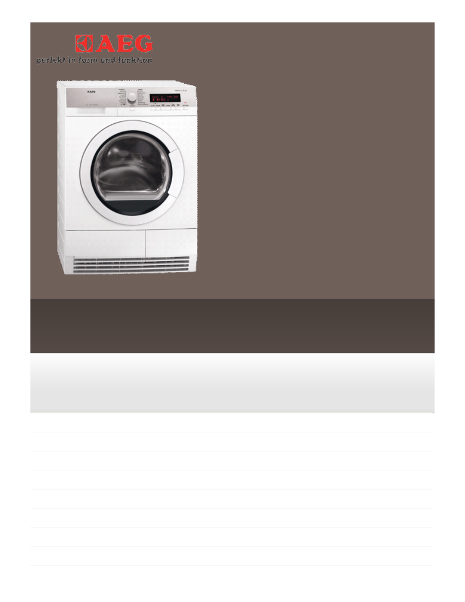 AEG T86580IH User Manual | 2 pages