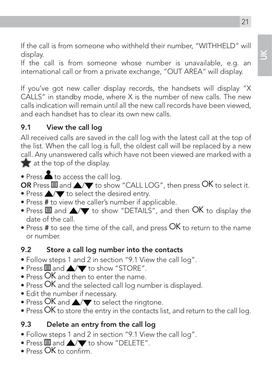 AEG Voxtel S100 User Manual | Page 21 / 46