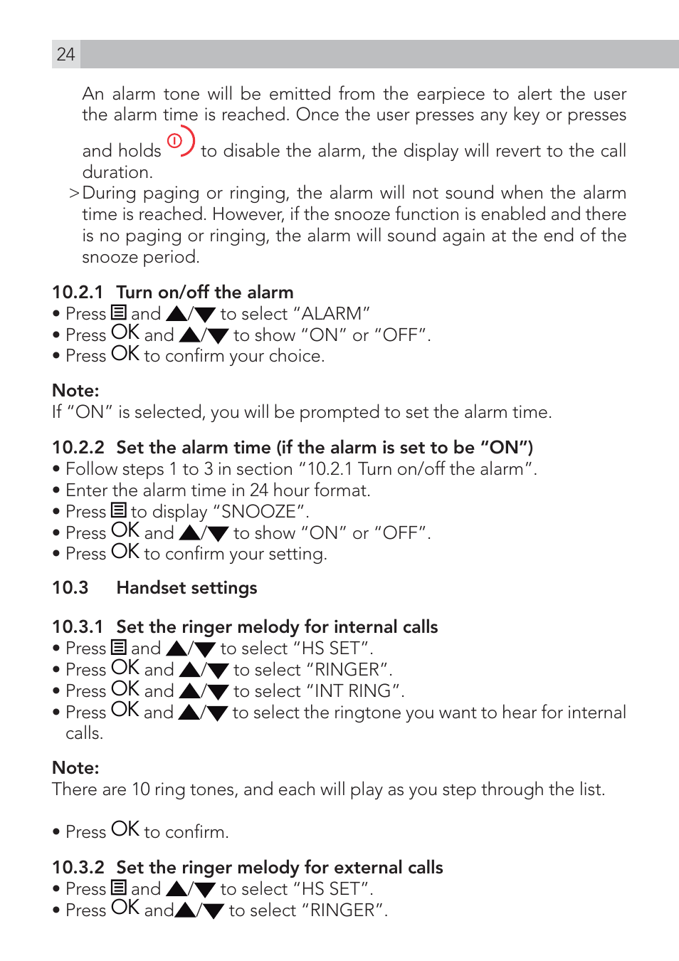 AEG Voxtel S100 User Manual | Page 24 / 46