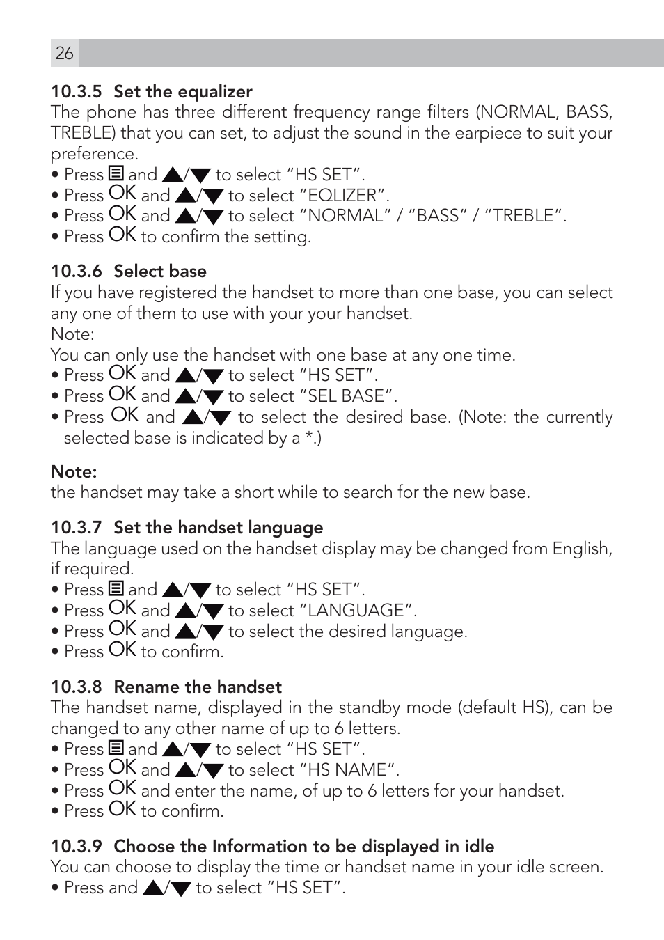 AEG Voxtel S100 User Manual | Page 26 / 46